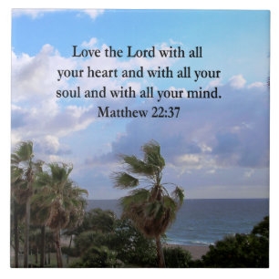 INSPIRERENDE MATTHEÜS 22:37 GESCHRIFTEN VERS TEGELTJE