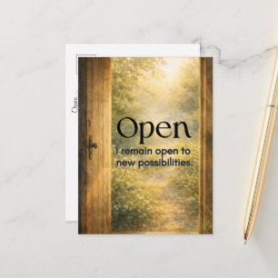 Inspirerende mindset kunst ansichtkaart briefkaart
