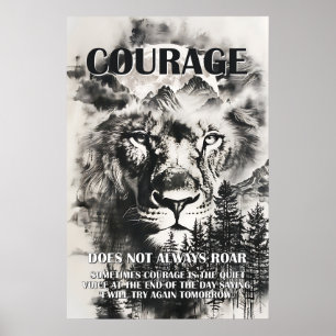 Inspirerende Moed Citaten Poster