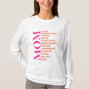 Inspirerende Moeder T-Shirt – Aanpasbare Tekst Ach