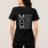 Inspirerende moeder Tri-Blend shirt (Achterkant)