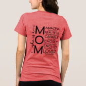 Inspirerende moeder Tri-Blend shirt (Achterkant)