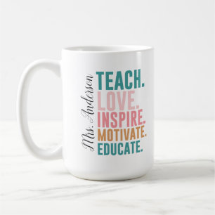 Inspirerende mok voor leraren