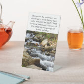 Inspirerende Motivatie Quote Waterval Forest Reclamebord Met Voetstuk (Insitu)