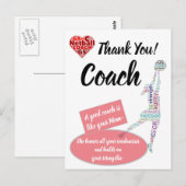 Inspirerende Netbalcoach Bedankt Briefkaart (Voorkant / Achterkant)