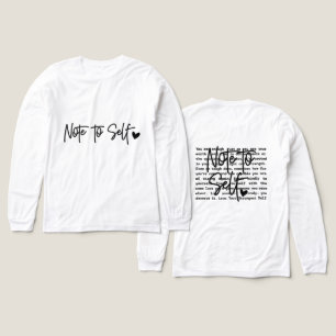 Inspirerende Notitie Voor Zelf Tri-Blend Shirt