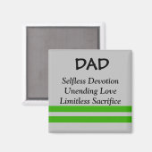 Inspirerende papa magneet (Voorkant / Achterkant)