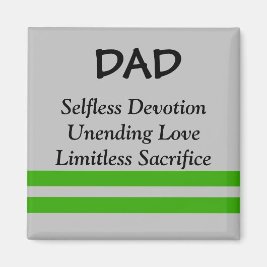 Inspirerende papa magneet (Voorkant)