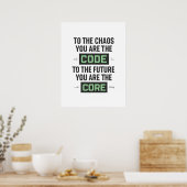 Inspirerende programmeercitaat – Code en Core Poster (Keuken)