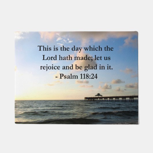 INSPIRERENDE PSALM 118:24 DEURMAT (Voorkant)