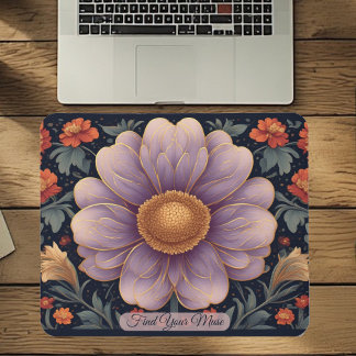 Inspirerende Quote Art Nouveau Lente Tuin Cute Muismat