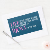 Inspirerende quote borstkankerbewustzijn | STICKER (Envelop)