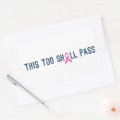 Inspirerende quote borstkankerbewustzijn | STICKER (Envelop)