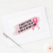 Inspirerende quote borstkankerbewustzijn | STICKER (Envelop)