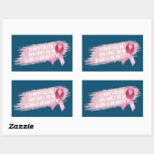Inspirerende quote borstkankerbewustzijn | STICKER (Vel)