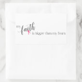 Inspirerende quote borstkankerbewustzijn | STICKER (Tas)