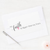 Inspirerende quote borstkankerbewustzijn | STICKER (Envelop)