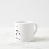 Inspirerende quote espresso kop (Voorkant rechts)