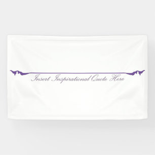Inspirerende Quote Hier Invoegen - Paars Spandoek