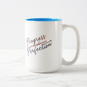 Inspirerende quote koffiemok tweekleurige koffiemok