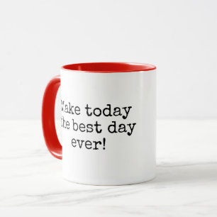 Inspirerende quote met stickfiguremeisje mok