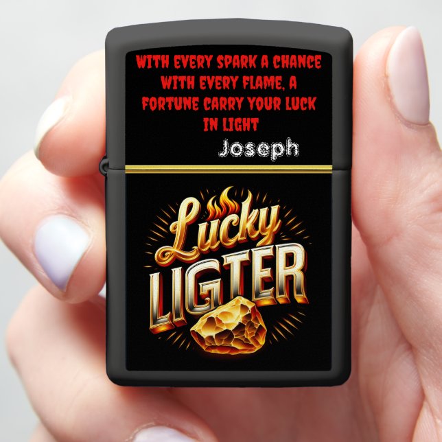 Inspirerende quote op Charming Lighter (In Hand)