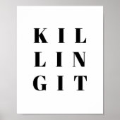 Inspirerende quote over succesvol zijn poster (Voorkant)