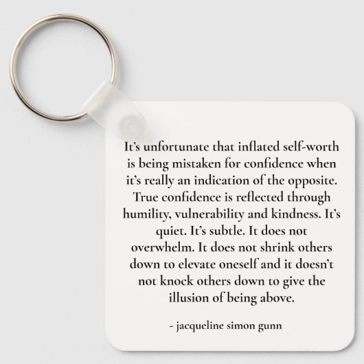 Inspirerende quote sleutelhanger (Voorkant)