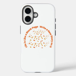 Inspirerende quote typografie iPhone 16 hoesje