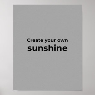 Inspirerende quote voor wanddecoratie poster