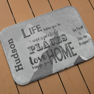 Inspirerende Quotes Mountain Boys Kamer Badmat