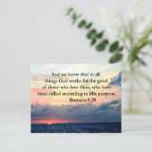 INSPIRERENDE ROMEINEN 8:28 DESIGN BRIEFKAART (Staand voorkant)