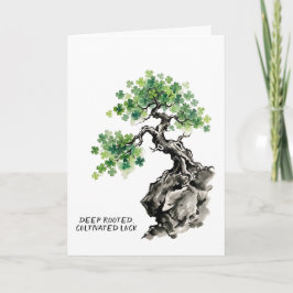 Inspirerende Shamrock Bonsai Boom St. Patrick's Da Kaart