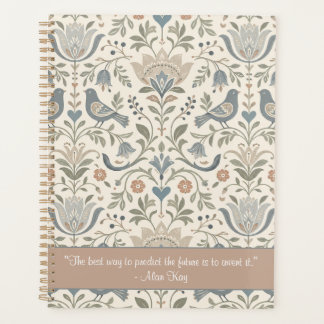 Inspirerende Spreuk Scandinavische Bloemen Vogels Planner