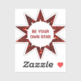inspirerende ster sticker