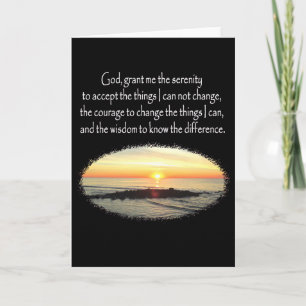 INSPIRERENDE SUNRISE SERENITY GEBEDSONTWERP KAART