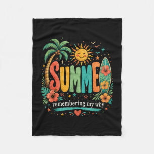 Inspirerende vakantiequote breken fleece deken