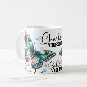 Inspirerende Vlinder Citaat Koffiemok