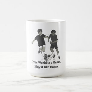 Inspirerende voetbal T-shirt voor kinderen Koffiemok