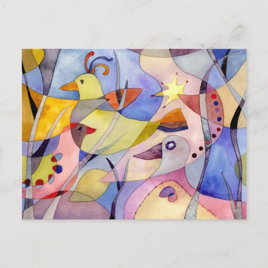 Inspirerende watervogel vogels briefkaart (Voorkant)