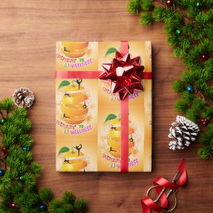 Inspirerende Wellness Yoga Cadeaupapier