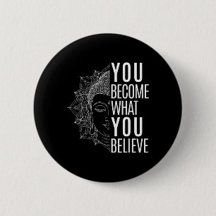 Inspirerende Wet van Aantrekking Citaat Boeddha Sp Ronde Button 5,7 Cm