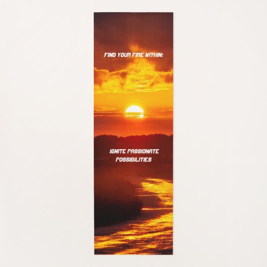 Inspirerende Zon Yogamat (Voorkant)