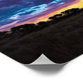 Inspirerende zonsondergang gesluierd in schoonheid poster (Hoek)