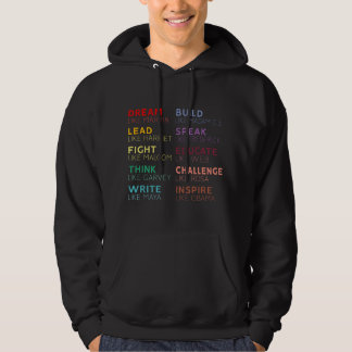 Inspirerende zwarte geschiedenisleiders hoodie