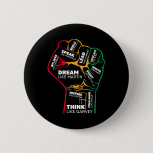 Inspirerende zwarte leiders - Krachtige zwarte han Ronde Button 5,7 Cm