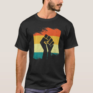 Inspirerende zwarte leiders - Krachtige zwarte han T-shirt