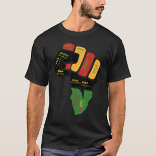 Inspirerende zwarte leiders - Krachtige zwarte han T-shirt
