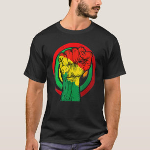Inspirerende zwarte leiders - Krachtige zwarte han T-shirt