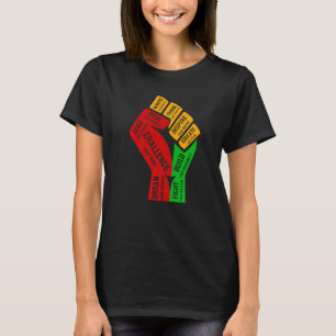 Inspirerende zwarte leiders - Krachtige zwarte han T-shirt